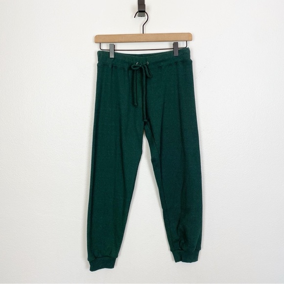 perfectwhitetee Brooke Cozy Triblend Ribbed Jogger Green - Picture 2 of 6